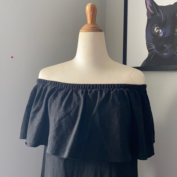 OLD NAVY Off Shoulder Linen Dress - Picture 2 of 3